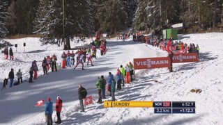 Die Norweger dominieren bislang das Rennen. 