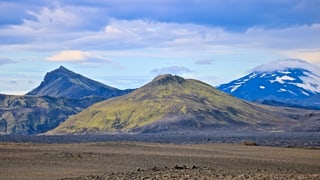 Gebirgslandschaft in Island.