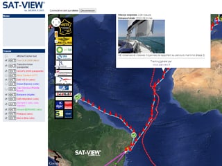 Weltkarte mit Route eines Schiffes, Bild des Schiffes