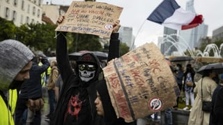 Demonstranten in Paris