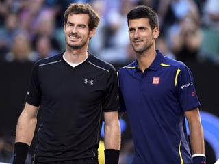 Andy Murray und Novak Djokovic. 