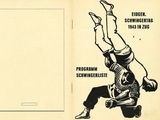 Das Programmheft zum Eidgenössischen Schwingertag 1943 in Zug.