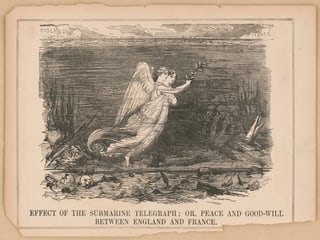 Illustration aus dem 19. Jahrhundert: Zwei Engel über einem Schlachtfeld