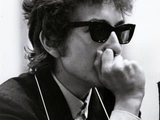 Ein Porträt von Bob Dylan.