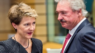 Sommaruga und der luxemburgische Aussenminister Asselborn