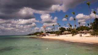 Blick auf den Strand von Bayahibe Blick auf den Strand von Bayahibe