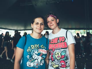 Fröhliche Gesichter am Openair St. Gallen.