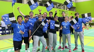 Das Team Argovia nach dem Halbfinal-Hinspiel gegen St. Gallen-Appenzell