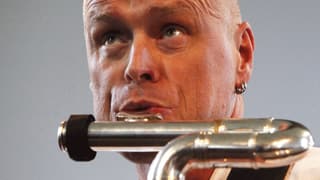 Gebhard Ullmann an der Bassklarinette