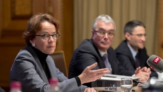 Eva Herzog, Christoph Brutschin, Lukas Engelberger (v.l.n.r.)