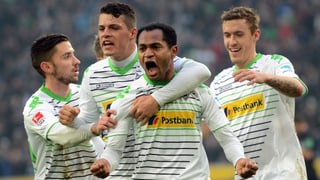 Gladbach überwintert nach einem 1:1 gegen Wolfsburg auf Rang 3.