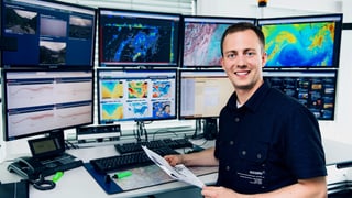 Jürg Ackermann am Arbeitsplatz