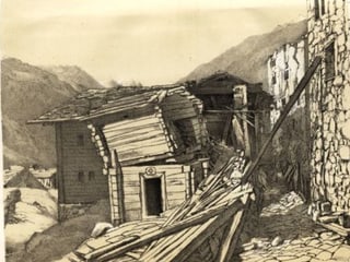 Das Erdbeben im Vispertal im Kanton Wallis, Johann Christian Heusser