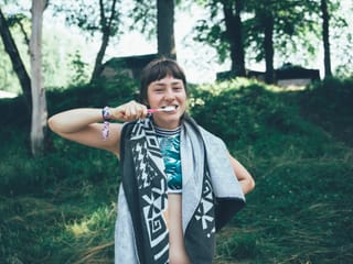 Zähne putzen