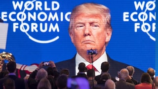 Donald Trump am WEF 2018 in Davos. Donald Trump am WEF 2018 in Davos.