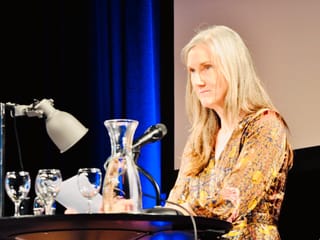 Nell Zink an der Ëröffnung der Literaturtage Nell Zink an der Ëröffnung der Literaturtage