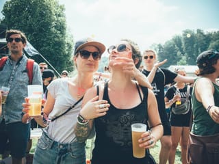 Rumblödeln gehört auch dazu bei Festivals.