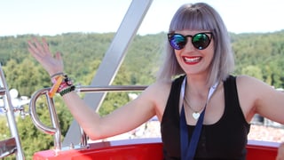 SRF 3-Festivalmoderatorin Tina Nägeli. SRF 3-Festivalmoderatorin Tina Nägeli.
