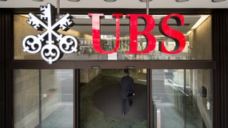 Eingang zu einer UBS-Filiale