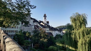 Aarauer Altstadt aus der Ferne.