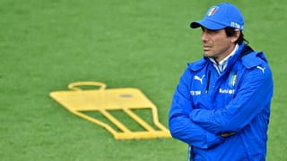 Italiens Trainer Antonio Conte im Training