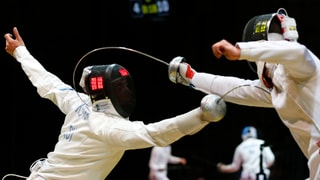Fabian Kauter (l.) muss sich Sten Priinits geschlagen geben.