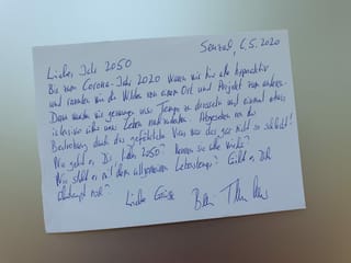 Postkarte von Beni Thurnheer (70) aus Winterthur.