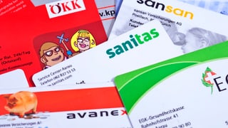 Karten verschiedener Krankenkassen Karten verschiedener Krankenkassen