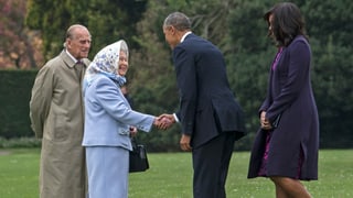 Queen Elizabeth mit Barack Obama