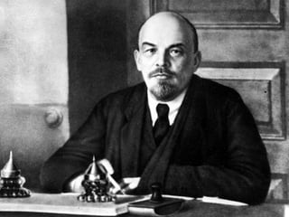Wladimir Iljitsch Lenin, Anführer der Oktoberrevolution 1917 und Gründer der Sowjetunion 1922. 