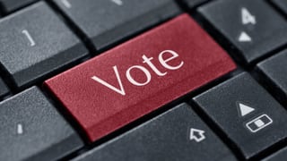 "vote"-Taste Computertastatur