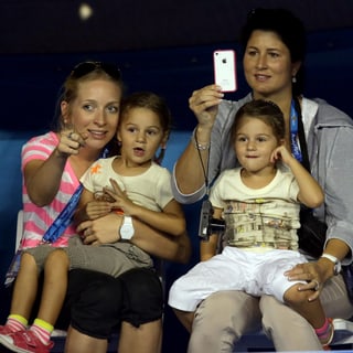 Die Federer-Zwillinge Myla und Charlene Die Federer-Zwillinge Myla und Charlene