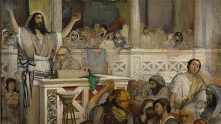 Maurycy Gottlieb: «Christus predigt in Synagoge von Kapernaum»