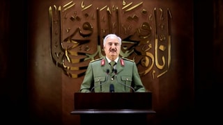 Haftar in der TV-Ansprache