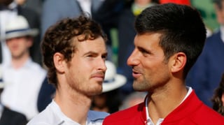 Andy Murray (l.) und Novak Djokovic.