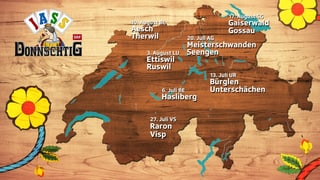 «Donnschtig-Jass» Tourneekarte 2023