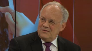 Johann Schneider-Amman in der «SRF-Debate» am WEF.