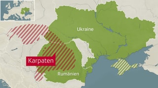 Karte der Karpaten