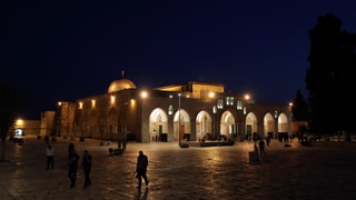 Al-Aqsa-Moschee auf dem Tempelberg. Al-Aqsa-Moschee auf dem Tempelberg.