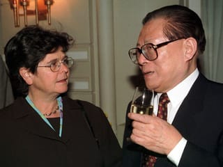 Dreifuss und Zemin nebeneinander stehend