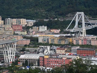 Eingestürzte Brücke.