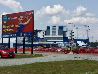 Blick auf die Tennis-Anlage in Cincinnati