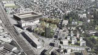 Luftaufnahme-Visualisierung Torfeld Süd-Stadion und Umgebung Luftaufnahme-Visualisierung Torfeld Süd-Stadion und Umgebung