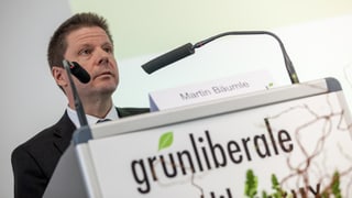 Martin Bäumle am Rednerpult. Martin Bäumle am Rednerpult.