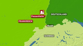 Karte Fessenheim. Karte Fessenheim.