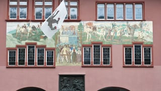 Sicht auf das Rathaus Appenzell.