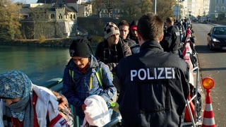 Flüchtlinge kommen in Bayern an