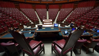 Innenaufnahme von Italiens Parlament. Innenaufnahme von Italiens Parlament.