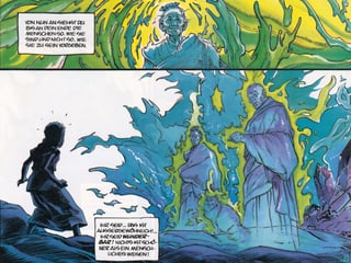 Auschnitt aus dem Comic mit zwei Bildern. Auschnitt aus dem Comic mit zwei Bildern.
