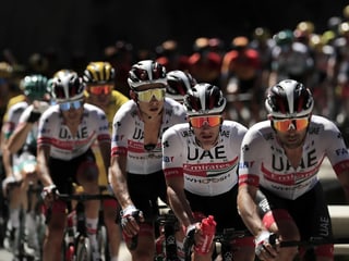 Die Fahrer vom UAE Team Emirates. Die Fahrer vom UAE Team Emirates.